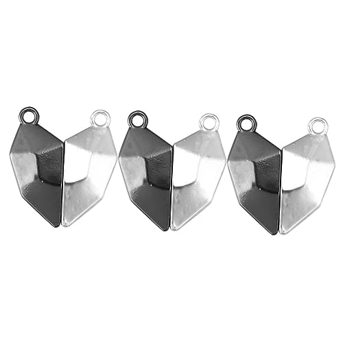 Angoily 3 Stück Herz-Magnet-Anhänger hand schmuck armband zubehör DIY Schmuckanhänger silve Silber Schließe pärchen armband Magnetschnalle für Schmuck armband magnetverschlüsse Legierung Angoily 3 Stück Herz-Magnet-Anhänger hand schmuck armband zubehör DIY Schmuckanhänger silve Silber Schließe pärchen armband Magnetschnalle für Schmuck armband magnetverschlüsse Legierung von Angoily