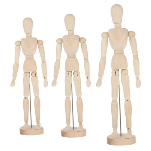 Angoily 3 Stück Holzfigur Mannequin Modell Teiliges Bewegliche Gelenke zum Zeichnen Skizzieren und Dekorieren für Künstler und Hobbyisten Vielseitig Einsetzbar Leicht und Tragbar Angoily 3 Stück Holzfigur Mannequin Modell Teiliges Bewegliche Gelenke zum Zeichnen Skizzieren und Dekorieren für Künstler und Hobbyisten Vielseitig Einsetzbar Leicht und Tragbar von Angoily