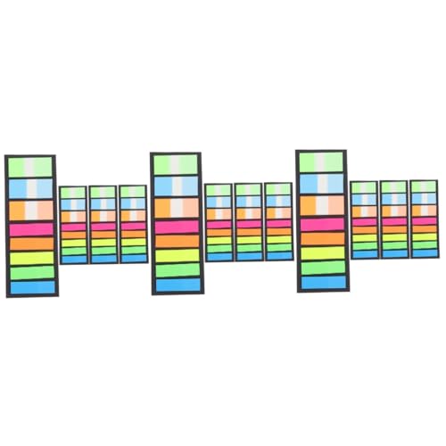Angoily 3 Stück Index-label Selbstklebend Fluoreszierende Aufkleber Registerkarten Für Notizbücher Helle Farbe Liste Klebrig Neon-seitenmarkierungen Buch Mark Sticky Flüsterpapier von Angoily