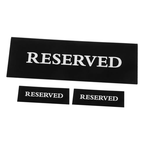 Angoily 3 Stück Kartenschild Schilder für reservierte Stühle Tischschild reserviert reservierte Schilder für Tische Reserviertes Hängeschild Gang Zeichen Staffelei-Pad Acryl Schwarz Angoily 3 Stück Kartenschild Schilder für reservierte Stühle Tischschild reserviert reservierte Schilder für Tische Reserviertes Hängeschild Gang Zeichen Staffelei-Pad Acryl Schwarz von Angoily