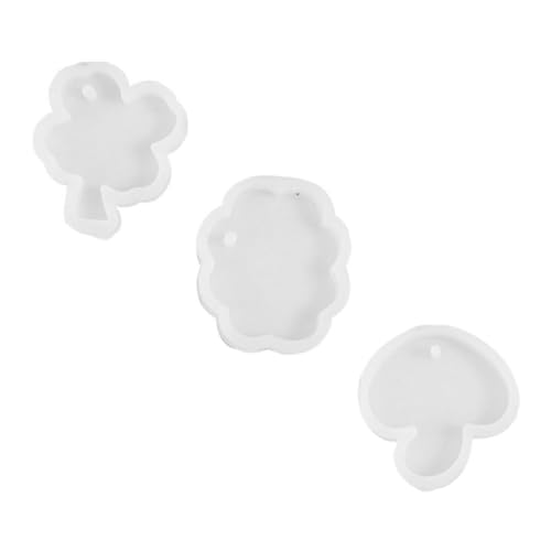 Angoily 3 Stück Kristallpendellform Gießen Silikonform Schmuck Epoxid-Gießform Kieselgel Weiß Angoily 3 Stück Kristallpendellform Gießen Silikonform Schmuck Epoxid-Gießform Kieselgel Weiß von Angoily