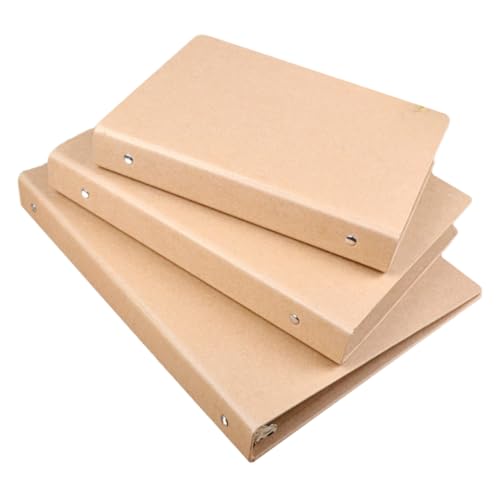 Angoily 3 Stück Notizbuch Hülle aus Kraftpapier Refillable Binder Cover für Schule und Büro Leicht und Praktisch Schützend und Wiederverwendbar Angoily 3 Stück Notizbuch Hülle aus Kraftpapier Refillable Binder Cover für Schule und Büro Leicht und Praktisch Schützend und Wiederverwendbar von Angoily