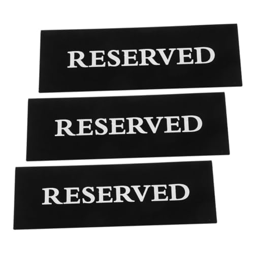 Angoily 3 Stück Reservierte Tischnummernschilder aus Schwarzem Acryl V Förmige Tischreservierungsschilder für Hochzeiten Restaurants und Veranstaltungen Vielseitig Einsetzbar Angoily 3 Stück Reservierte Tischnummernschilder aus Schwarzem Acryl V Förmige Tischreservierungsschilder für Hochzeiten Restaurants und Veranstaltungen Vielseitig Einsetzbar von Angoily