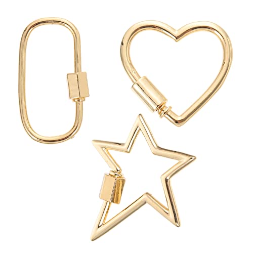 Angoily 3 Stück Schmuckgliederschnalle Stecker Halskette Anschlüsse Reiz Mini-Karabiner Schlösser Karabinerverschluss Karabiner Schraubverschluss Schmuck Link Kupfer Golden Angoily 3 Stück Schmuckgliederschnalle Stecker Halskette Anschlüsse Reiz Mini-Karabiner Schlösser Karabinerverschluss Karabiner Schraubverschluss Schmuck Link Kupfer Golden von Angoily