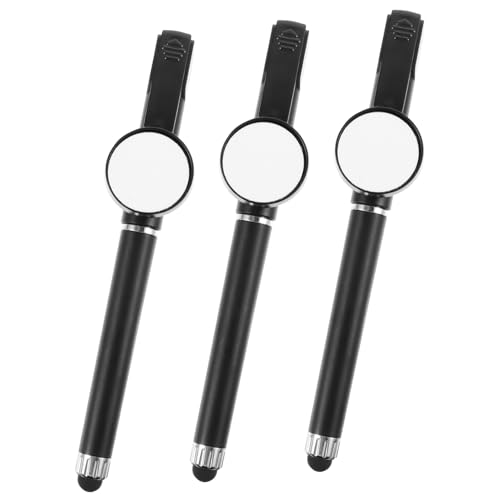 Angoily 3 Stück Sublimations Kugelschreiber Blanko Stifte für Wärmeübertragung DIY Ergonomisch Leicht zu Bedrucken für Büro Schule Geschenke Personalisierbar Schwarz von Angoily