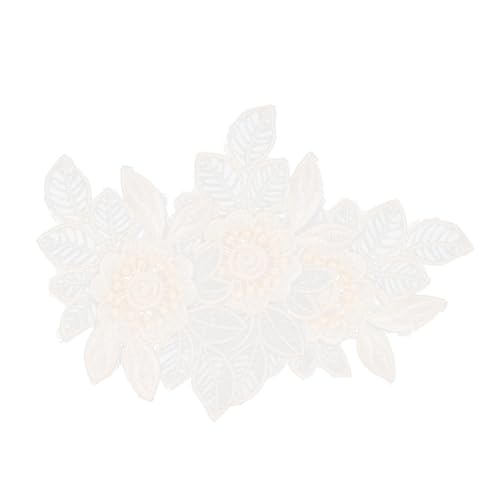 Angoily 3 Stück Teiliges Blumen Lace Patch Diy Stickerei Applikationen für Kleidung Langlebig und Hautfreundlich zum Reparieren und Dekorieren von Taschen und Schuhen von Angoily