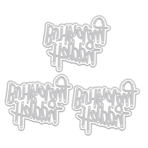 Angoily 3 Stück Teiliges Carbon-stahl Stanzformen Kartengestaltung mit Präziser Schneidefunktion Detailreiche Prägung und Vielseitigen DIY Scrapbooking Schablonen für Geburtstagsdekoration Angoily 3 Stück Teiliges Carbon-stahl Stanzformen Kartengestaltung mit Präziser Schneidefunktion Detailreiche Prägung und Vielseitigen DIY Scrapbooking Schablonen für Geburtstagsdekoration von Angoily
