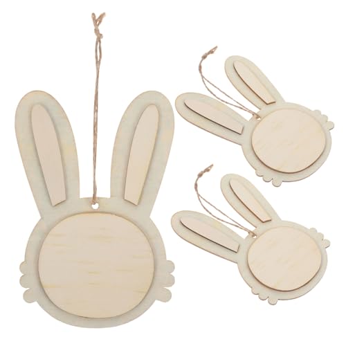 Angoily 3 Stück Teiliges Deko Holz Hasen zum Aufhängen DIY Bastelset für Kreative Osterdeko Natürliche Holzqualität Einfache Handhabung für Osterparty und Frühlingsdekoration Angoily 3 Stück Teiliges Deko Holz Hasen zum Aufhängen DIY Bastelset für Kreative Osterdeko Natürliche Holzqualität Einfache Handhabung für Osterparty und Frühlingsdekoration von Angoily