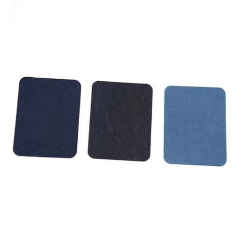 Angoily 3 Stück Teiliges Jeans Patches Dickem Baumwollstoff Rechteckige Aufbügelflicken in Blau und Schwarz Selbstklebend und Strapazierfähig zum Reparieren und Verzieren von Kleidung Angoily 3 Stück Teiliges Jeans Patches Dickem Baumwollstoff Rechteckige Aufbügelflicken in Blau und Schwarz Selbstklebend und Strapazierfähig zum Reparieren und Verzieren von Kleidung von Angoily