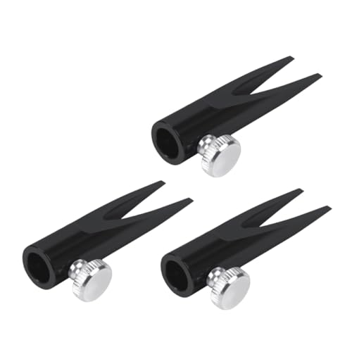 Angoily 3 Stück Teiliges Metallgerät mit U-förmigen Schlitzen Präziser Augenbrauenstift-Trimmer aus Aluminiumlegierung Kompakt und Robust für Künstler Schüler und Reisen von Angoily