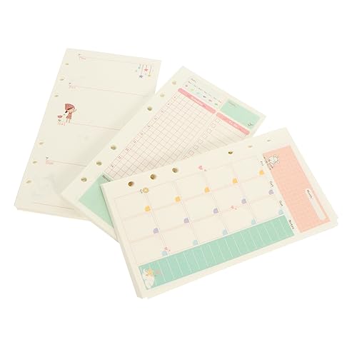 Angoily 3 Stück Teiliges Nachfüllpapier für Planer Bunte Innenseiten für Monats Wochen und Tagesplanung Ersatzkerne für Ringbuch Schreiben Notizen und Journaling Angoily 3 Stück Teiliges Nachfüllpapier für Planer Bunte Innenseiten für Monats Wochen und Tagesplanung Ersatzkerne für Ringbuch Schreiben Notizen und Journaling von Angoily