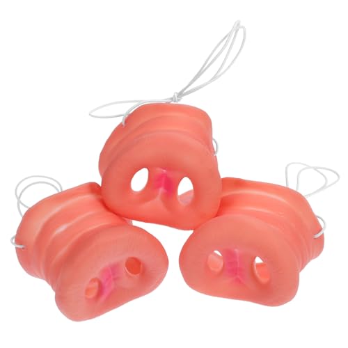 Angoily 3 Stück Teiliges Pig Nose Kostümset aus Weichem Vinyl Elastische Schweinenasen masken Bequemes Tragen für Karneval Cosplay und Fasching Sichere und Lustige Tiernase für Erwachsene Angoily 3 Stück Teiliges Pig Nose Kostümset aus Weichem Vinyl Elastische Schweinenasen masken Bequemes Tragen für Karneval Cosplay und Fasching Sichere und Lustige Tiernase für Erwachsene von Angoily