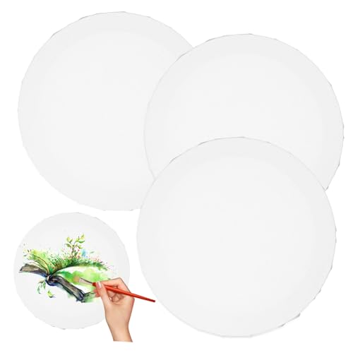 Angoily 3 Stück Teiliges Rundes Leinwand aus Baumwoll Leinen Stabile Malbretter für Öl und Acrylfarben Praktische DIY Malrahmen für Haushalt und Kunstprojekte Angoily 3 Stück Teiliges Rundes Leinwand aus Baumwoll Leinen Stabile Malbretter für Öl und Acrylfarben Praktische DIY Malrahmen für Haushalt und Kunstprojekte von Angoily