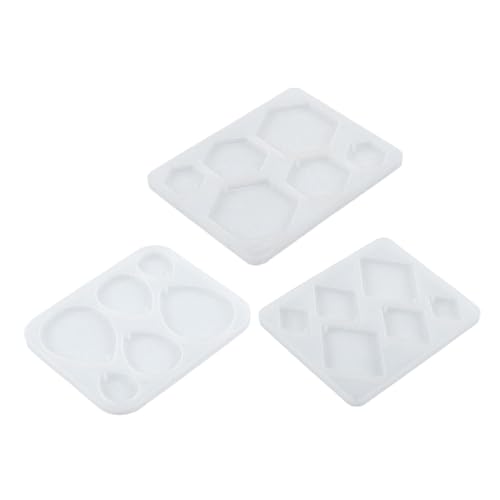 Angoily 3 Stück Teiliges Silikon Schmuck Gießform für Epoxidharz Ohrringe Halsketten Anhänger Präzise Geometrische Resin Formen für DIY Schmuckherstellung Einfache Entformung Langlebig und Angoily 3 Stück Teiliges Silikon Schmuck Gießform für Epoxidharz Ohrringe Halsketten Anhänger Präzise Geometrische Resin Formen für DIY Schmuckherstellung Einfache Entformung Langlebig und von Angoily