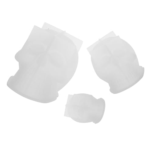 Angoily 3 Stück Teiliges Silikon-schädel-gießform- Kerzenform aus Flexiblem Langlebigem Silikon für Epoxidharz Wachs Halloween-dekoration Bastelbedarf Diy-kunstwerke Verschiedene Angoily 3 Stück Teiliges Silikon-schädel-gießform- Kerzenform aus Flexiblem Langlebigem Silikon für Epoxidharz Wachs Halloween-dekoration Bastelbedarf Diy-kunstwerke Verschiedene von Angoily