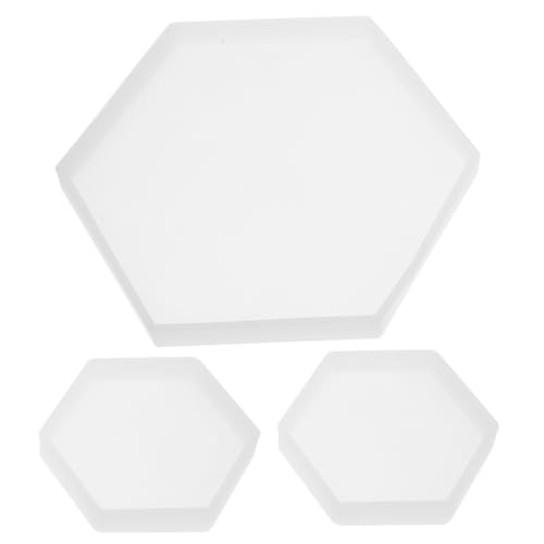 Angoily 3 Stück Teiliges Silikonform Hexagon Gießform aus Flexiblem Langlebigem Transparentem Silikon für Epoxidharz DIY Schmuckherstellung und Kunsthandwerk Wiederverwendbar Leicht zu Angoily 3 Stück Teiliges Silikonform Hexagon Gießform aus Flexiblem Langlebigem Transparentem Silikon für Epoxidharz DIY Schmuckherstellung und Kunsthandwerk Wiederverwendbar Leicht zu von Angoily