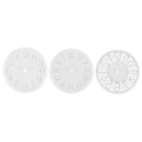 Angoily 3 Stück Teiliges Silikonform für DIY Epoxidharz Gießform Runde Uhrenschablonen für Bastelprojekte und Uhrenherstellung Angoily 3 Stück Teiliges Silikonform für DIY Epoxidharz Gießform Runde Uhrenschablonen für Bastelprojekte und Uhrenherstellung von Angoily