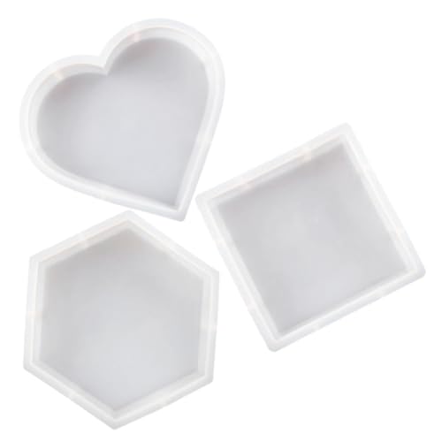 Angoily 3 Stück Teiliges Silikonform für DIY Handwerk Kreative Tischdekoration Langlebige Gießformen für Haushaltsprojekte Flexible Epoxidharz Formen für Wiederholte Nutzung von Angoily