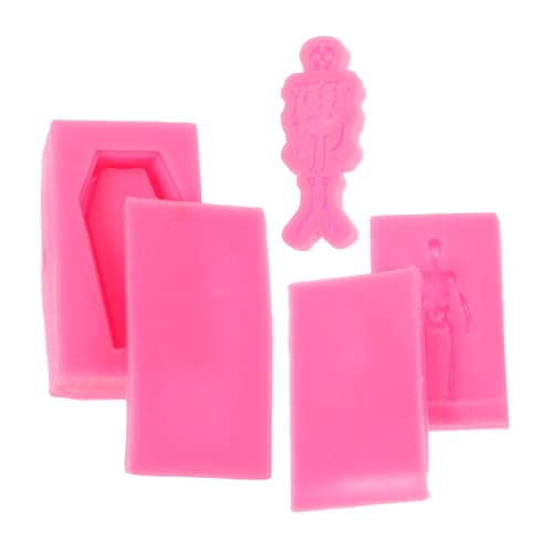 Angoily 3 Stück Teiliges Skelett Coffin Silikonform Flexibel Langlebig für Epoxidharz DIY Schlüsselanhänger Schmuck Polymer Clay Halloween Schokoladenform Angoily 3 Stück Teiliges Skelett Coffin Silikonform Flexibel Langlebig für Epoxidharz DIY Schlüsselanhänger Schmuck Polymer Clay Halloween Schokoladenform von Angoily