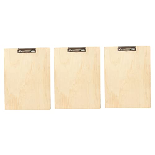 Angoily 3 Stück Teiliges Skizzenbrett aus Holz mit Clip Zeichentafel für Künstler für Drinnen und Draußen Leicht und Tragbar Malutensilien für Schule und Reisen von Angoily