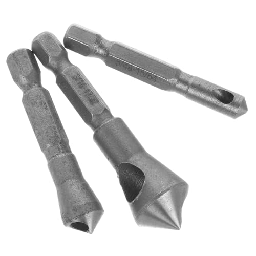 Angoily 3 Stück Teiliges Stahl Entgrat und Kegelsenker Set mit Sechskantschaft Rostfrei für Kunststoff Kupfer Aluminium PVC Platten Hohe Härte Glatte Fasenbearbeitung Geeignet für Angoily 3 Stück Teiliges Stahl Entgrat und Kegelsenker Set mit Sechskantschaft Rostfrei für Kunststoff Kupfer Aluminium PVC Platten Hohe Härte Glatte Fasenbearbeitung Geeignet für von Angoily
