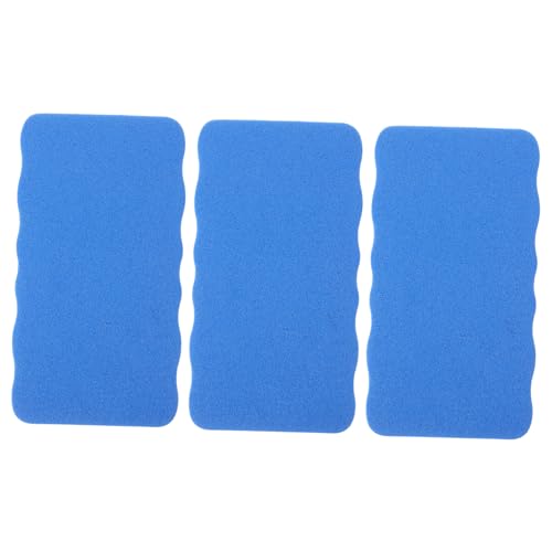 Angoily 3 Stück Whiteboard-radierer Whiteboard-radiergummis Radiergummis Für Weiße Tafeln Trocken Abwischbare Radiergummis Staubfreier Kreideradierer Whiteboard Trocken Abwischbar Eva Blue von Angoily