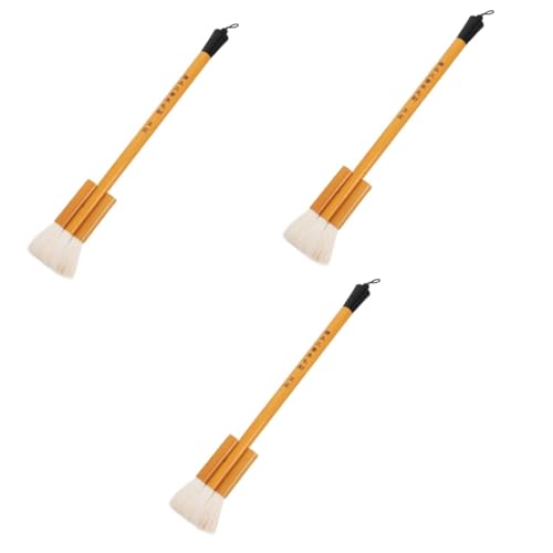 Angoily 3 Stück Wollbürste Bürsten Wiederverwendbarer Aquarellpinsel Tragbarer Pinsel Malen Handgehaltener Wollmalpinsel Farbe Kunstpinsel Für Den Haushalt Klein Wasser Detailpinsel Bambus von Angoily