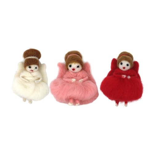 Angoily 3 Stück Wollfilz Engel Puppe Schlüsselanhänger Figur Anhänger Weiche Handgefertigte Elf Mädchen Ornamente Langlebiges Material Niedlich für Taschen und Weihnachtsbaum Dekoration Angoily 3 Stück Wollfilz Engel Puppe Schlüsselanhänger Figur Anhänger Weiche Handgefertigte Elf Mädchen Ornamente Langlebiges Material Niedlich für Taschen und Weihnachtsbaum Dekoration von Angoily