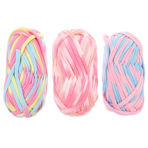 Angoily 3 Stück handgehäkeltes Garn Stricken klobig für bunt häkeln knüpfteppich handwebteppich textilgarn Polyester Strickgarnmaterial Stoffgarn gehäkeltes Trachtengarn farbiges Garn Angoily 3 Stück handgehäkeltes Garn Stricken klobig für bunt häkeln knüpfteppich handwebteppich textilgarn Polyester Strickgarnmaterial Stoffgarn gehäkeltes Trachtengarn farbiges Garn von Angoily