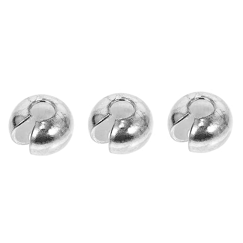 Angoily 3 Stücke Crimp Beads für Schmuckherstellung Wiederverwendbare Quetschperlen für Armbänder DIY Zubehörteile zur Knotentarnung Langlebig und Korrosionsbeständig von Angoily