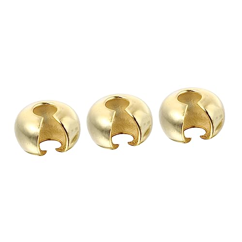 Angoily 3 Stücke Quetschperlen für Schmuckherstellung Goldbeschichtete Positionierungsperlen Wiederverwendbare Knotenabdeckungen für Armbänder für Diy Projekte und Bastelarbeiten Angoily 3 Stücke Quetschperlen für Schmuckherstellung Goldbeschichtete Positionierungsperlen Wiederverwendbare Knotenabdeckungen für Armbänder für Diy Projekte und Bastelarbeiten von Angoily