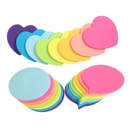 Angoily 30 Blatt Bunte Haftnotizen Mini Notizblöcke mit Herzform Starke Haftung Vielseitig für Schule Büro Zuhause pro Block für Schüler Angoily 30 Blatt Bunte Haftnotizen Mini Notizblöcke mit Herzform Starke Haftung Vielseitig für Schule Büro Zuhause pro Block für Schüler von Angoily