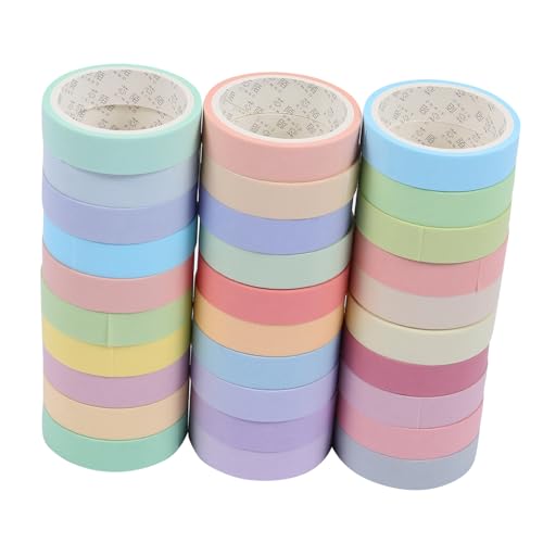 Angoily 30 Rollen Washi Tape Dekoratives Klebeband für Scrapbooking Handarbeiten und Diy Projekte Muster Hochwertiges Papiermaterial für Bastelarbeiten Angoily 30 Rollen Washi Tape Dekoratives Klebeband für Scrapbooking Handarbeiten und Diy Projekte Muster Hochwertiges Papiermaterial für Bastelarbeiten von Angoily