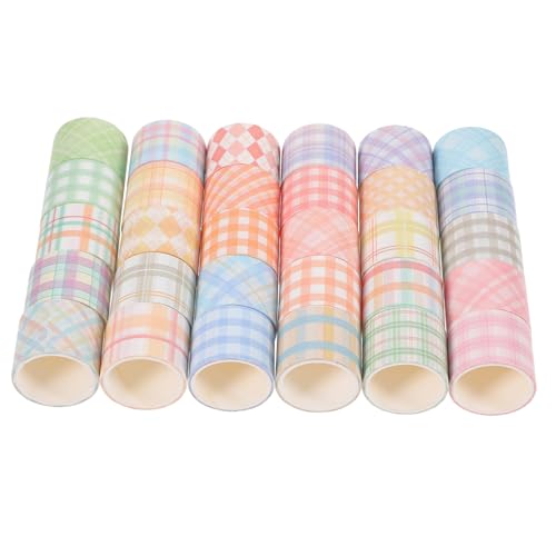Angoily 30 Rollen Washi Tape Set Buntes Dekoratives Klebeband für DIY Scrapbooking Journal Langlebig Leicht Abreißbar Bedruckt Vielseitig für Planer und Geschenkverpackung von Angoily