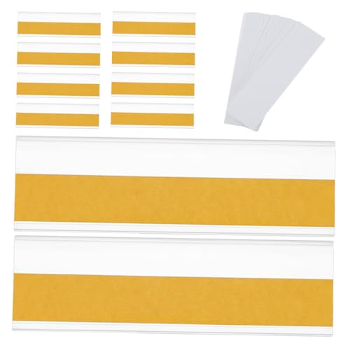 Angoily 30 Sätze Etikettenhalter bücherregal aufkleber Flexibles Beschriften Das Etikett Platzsparendes Design für Regale Klebetaschen für Etiketten selbstklebende Taschen PVC Transparent Angoily 30 Sätze Etikettenhalter bücherregal aufkleber Flexibles Beschriften Das Etikett Platzsparendes Design für Regale Klebetaschen für Etiketten selbstklebende Taschen PVC Transparent von Angoily