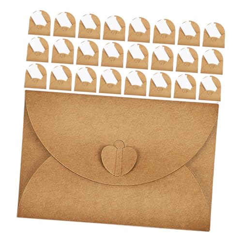 Angoily 30 Sätze Liebe Schnalle Umschlag kleine Vintage-Umschläge Geburtstagsumschläge Umschläge für Babypartys Umschlag für Geburtstagskarten leere Karten Kraftpapier Braun Angoily 30 Sätze Liebe Schnalle Umschlag kleine Vintage-Umschläge Geburtstagsumschläge Umschläge für Babypartys Umschlag für Geburtstagskarten leere Karten Kraftpapier Braun von Angoily