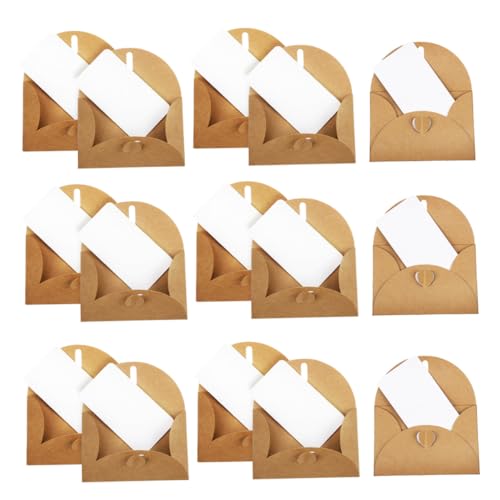 Angoily 30 Sätze Mini Briefumschläge mit Herzverschluss Vintage Kraftpapier Umschläge und Blanko Karten Kreative DIY Einladungskarten Kleine Umschläge für Hochzeit Geburtstag Business und Angoily 30 Sätze Mini Briefumschläge mit Herzverschluss Vintage Kraftpapier Umschläge und Blanko Karten Kreative DIY Einladungskarten Kleine Umschläge für Hochzeit Geburtstag Business und von Angoily