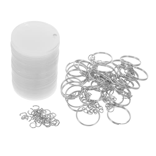 Angoily 30 Sätze Runder Acryl Schlüsselanhänger Set Blanko DIY Schlüsselanhänger für Kreative Bastelprojekte Vielseitig Einsetzbar für Schlüssel Taschen und Handys Angoily 30 Sätze Runder Acryl Schlüsselanhänger Set Blanko DIY Schlüsselanhänger für Kreative Bastelprojekte Vielseitig Einsetzbar für Schlüssel Taschen und Handys von Angoily