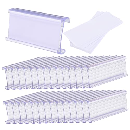 Angoily 30 Sets Regaletikettenhalter Für Einzelhandelsregale Drahtregal Etikettenhalter Etikettenhalter Für Regale Drahtregal Etiketten Drahtregal Zubehör Küchen/Speisekammer von Angoily