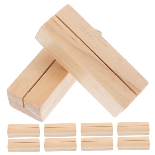 Angoily 30 Stck. Teiliges Holz Notizhalter mit Clip Vielseitige Fotohalter und Visitenkartenständer für Tischdekoration Platzsparend und Stabil für Büro Hochzeit Party und Zuhause von Angoily