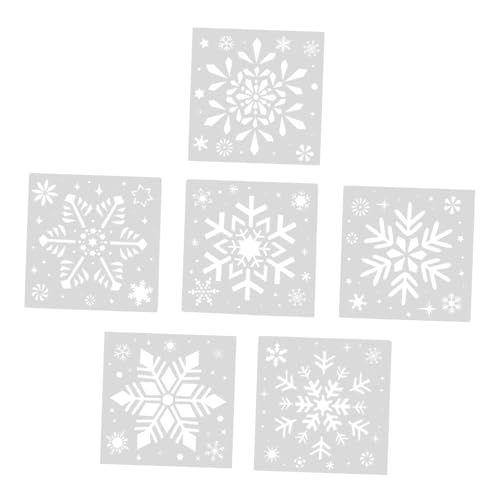 Angoily 30 Stck. Teiliges Weihnachten Schneeflocken Schablonen aus Robustem Wiederverwendbar Kindgerecht Vielseitig für Wand Fenster DIY Bastelprojekte Einfach zu Bedienen und Waschbar Angoily 30 Stck. Teiliges Weihnachten Schneeflocken Schablonen aus Robustem Wiederverwendbar Kindgerecht Vielseitig für Wand Fenster DIY Bastelprojekte Einfach zu Bedienen und Waschbar von Angoily