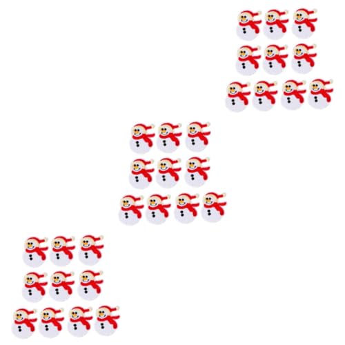 Angoily 30 Stck. Teiliges Weihnachts Patch Schneemann Aufbügelapplikationen Weiß Langlebiges Material Weihnachtsmotiv DIY Kleidung Dekoration Geschenkidee von Angoily