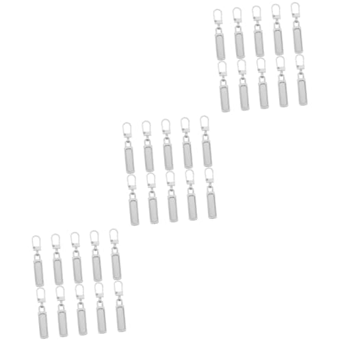 Angoily 30 Stck. Zipper Pulls Teiliges Robuste Abnehmbare Reißverschlussersatzteile für Bekleidung Taschen und Schuhe Langlebig und Rostbeständig zur Reparatur von Reisetaschen und von Angoily