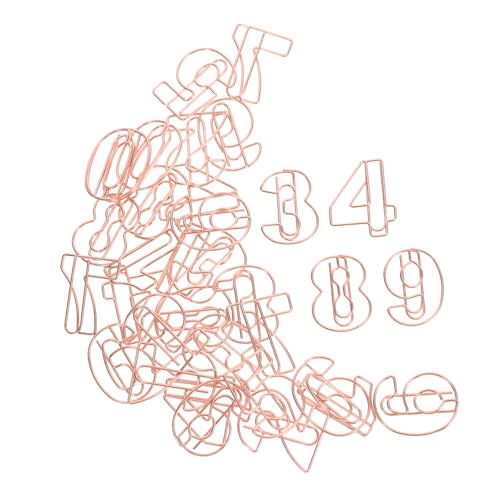 Angoily 30 Stück Digitale Büroklammer Dokumentieren Papier Farbig Datei Geformt Kleine Büroklammerverzierungen Büroklammern Markieren Office-dokumentenklammern Metall Rose Gold Angoily 30 Stück Digitale Büroklammer Dokumentieren Papier Farbig Datei Geformt Kleine Büroklammerverzierungen Büroklammern Markieren Office-dokumentenklammern Metall Rose Gold von Angoily