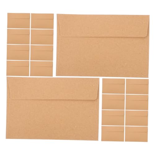 Angoily 30 Stück Einladungsumschlag Briefumschläge Postkartenumschläge Umschläge für Hochzeitseinladungen Papier Khaki von Angoily