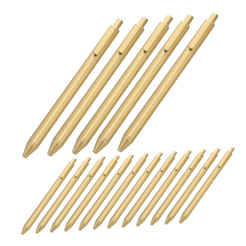 Angoily 30 Stück Goldene Kugelschreiber Kunststoff Druckkugelschreiber mit Schwarzer Tinte Nachfüllbar Elegantes Schreibgerät für Geschäft Büro Gästeunterschriften und Professionelle Angoily 30 Stück Goldene Kugelschreiber Kunststoff Druckkugelschreiber mit Schwarzer Tinte Nachfüllbar Elegantes Schreibgerät für Geschäft Büro Gästeunterschriften und Professionelle von Angoily