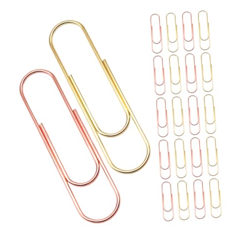 Angoily 30 Stück Große Büroklammern Draht Datei Büroklammern Metall Organizer Klammern Bunte Dokumentklammern Metalldraht Papierklammern Schreibwaren Angoily 30 Stück Große Büroklammern Draht Datei Büroklammern Metall Organizer Klammern Bunte Dokumentklammern Metalldraht Papierklammern Schreibwaren von Angoily