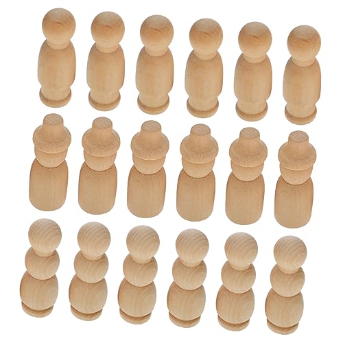Angoily 30 Stück Holzfiguren Unlackierte Puppen DIY Handbemalte Ornamente für Kunst und Bastelprojekte Kreative Holzspielzeuge Kreativität und Geschicklichkeit Angoily 30 Stück Holzfiguren Unlackierte Puppen DIY Handbemalte Ornamente für Kunst und Bastelprojekte Kreative Holzspielzeuge Kreativität und Geschicklichkeit von Angoily