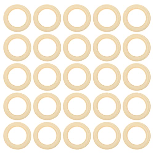Angoily 30 Stück Holzringe Naturholz Macrame Ringe für Diy Schmuck Bastelprojekte Unbeschichtete Glatte Verschleißfeste Ringe für Ohrringe Anhänger und Dekoration Angoily 30 Stück Holzringe Naturholz Macrame Ringe für Diy Schmuck Bastelprojekte Unbeschichtete Glatte Verschleißfeste Ringe für Ohrringe Anhänger und Dekoration von Angoily