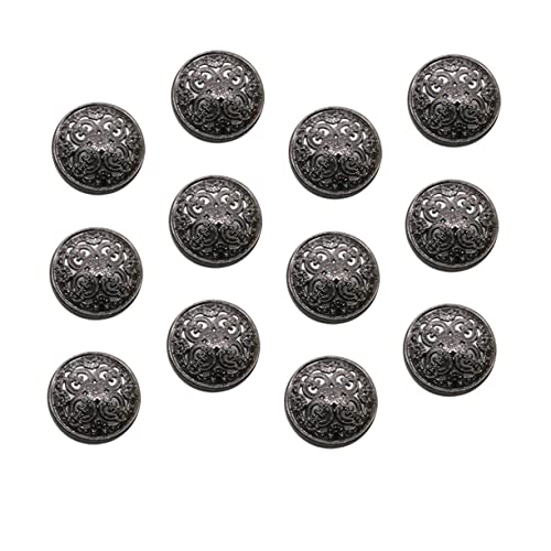 Angoily 30 Stück Metall-anzugjackenknöpfe Schwarze Blazerknöpfe Zum Dekorativen Nähen Für Mäntel von Angoily